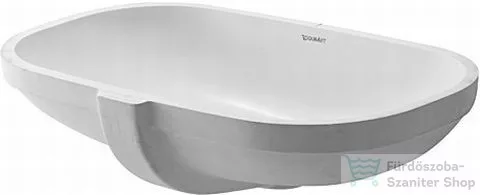 Duravit D-Code 49x29 cm-es alulról beépíthető mosdó 0338490000 ( 033849 )