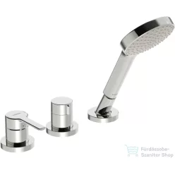   Hansa Hansaronda 3 üléses kád csaptelep kifolyó és alaptest nélkül,króm 03419473