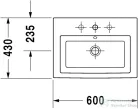 Duravit 2nd floor 60x43 felülről beépíthető mosdó 0347600000 ( 034760 )