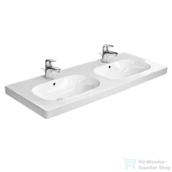   Duravit D-CODE 120 cm-es bútorral aláépíthető dupla mosdó csaplyukkal,03481200002