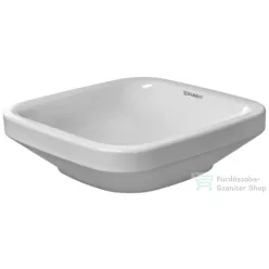   Duravit DURASTYLE 43x43 cm-es ráültethető mosdó Wondergliss bevonattal 03494300001