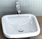 Duravit DURASTYLE 43x43 cm-es ráültethető mosdó Wondergliss bevonattal 03494300001