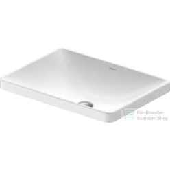   Duravit D-NEO 600x440 mm csaplyuk és túlfolyó nélküli beépíthető mosdó, fehér 0358600079