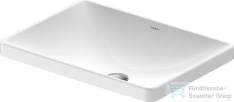 Duravit D-NEO 600x440 mm csaplyuk és túlfolyó nélküli beépíthető mosdó, fehér 0358600079