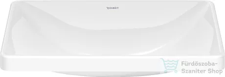 Duravit D-NEO 600x440 mm csaplyuk és túlfolyó nélküli beépíthető mosdó, fehér 0358600079