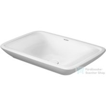   Duravit PURAVIDA 69,5x41,5 cm-es ráültethető mosdó csaplyuk és túlfolyó nélkül,0369700000