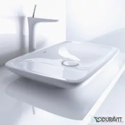  Duravit PURAVIDA 69,5x41,5 cm-es ráültethető mosdó csaplyuk és túlfolyó nélkül,0370700000
