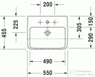 Duravit ME by Starck 55x45,5 cm félig beépíthető mosdó 0378550000 ( 037855 )