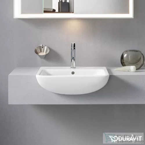 Duravit ME by Starck 55x45,5 cm félig beépíthető mosdó 0378550000 ( 037855 )