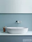 Duravit LUV 500x350 mm-es ráültethető mosdó Wondergliss bevonattal,fehér 03795000001