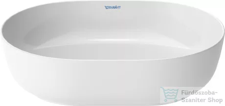 Duravit LUV 500x350 mm-es ráültethető mosdó Wondergliss bevonattal,fehér 03795000001