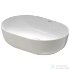 Duravit LUV 500x350 mm-es ráültethető mosdó Wondergliss bevonattal,fehér/ szatén szürke matt 03795023001