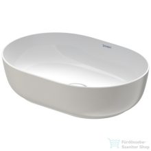   Duravit LUV 500x350 mm-es ráültethető mosdó Wondergliss bevonattal,fehér/ szatén szürke matt 03795023001