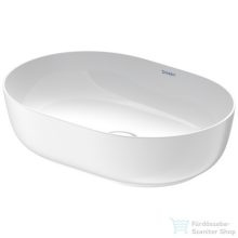   Duravit LUV 500x350 mm-es ráültethető mosdó Wondergliss bevonattal,fehér/ szatén fehér matt 03795026001
