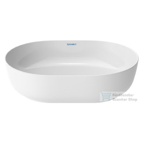 Duravit LUV 500x350 mm-es ráültethető mosdó Wondergliss bevonattal,fehér/ szatén fehér matt 03795026001
