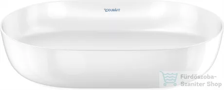 Duravit LUV 600x400 mm-es ráültethető mosdó Wondergliss bevonattal,fehér 03796000001