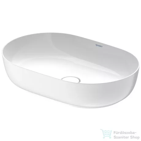 Duravit LUV 600x400 mm-es ráültethető mosdó Wondergliss bevonattal,fehér/ szatén fehér matt 03796026001