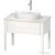 Duravit LUV 600x400 mm-es ráültethető mosdó,fehér/ szatén fehér matt 0379602600