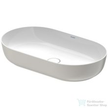   Duravit LUV 700x400 mm-es ráültethető mosdó Wondergliss bevonattal,fehér/szatén szürke matt 03797023001