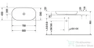 Duravit LUV 800x400 mm-es ráültethető mosdó Wondergliss bevonattal,fehér 03798000001