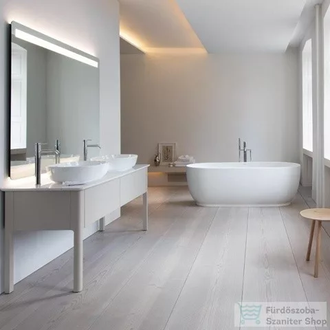 Duravit LUV 800x400 mm-es ráültethető mosdó Wondergliss bevonattal,fehér 03798000001