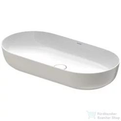   Duravit LUV 800x400 mm-es ráültethető mosdó,fehér/szatén szürke matt  0379802300