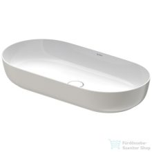   Duravit LUV 800x400 mm-es ráültethető mosdó Wondergliss bevonattal,fehér/szatén szürke matt  03798023001