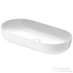   Duravit LUV 800x400 mm-es ráültethető mosdó Wondergliss bevonattal,fehér/szatén fehér matt, 03798026001