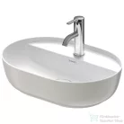 Duravit LUV 500x350 mm-es ráültethető mosdó,fehér/szatén szürke matt 0380502300