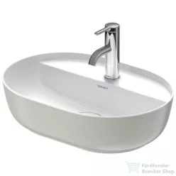   Duravit LUV 500x350 mm-es ráültethető mosdó,fehér/szatén szürke matt 0380502300
