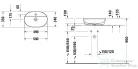 Duravit LUV 500x350 mm-es ráültethető mosdó,fehér/szatén szürke matt 0380502300