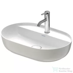   Duravit LUV 600x400 mm-es ráültethető mosdó,fehér/szatén szürke matt 0380602300