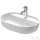 Duravit LUV 600x400 mm-es ráültethető mosdó,fehér/szatén szürke matt 0380602300