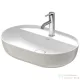 Duravit LUV 600x400 mm-es ráültethető mosdó,fehér/szatén szürke matt 0380602300