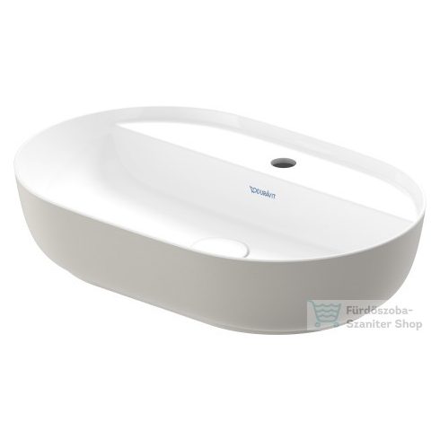 Duravit LUV 600x400 mm-es ráültethető mosdó,fehér/szatén szürke matt 0380602300