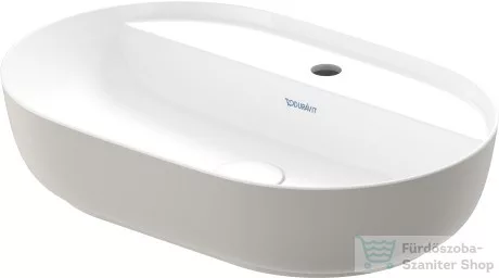 Duravit LUV 600x400 mm-es ráültethető mosdó,fehér/szatén szürke matt 0380602300