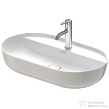   Duravit LUV 700x400 mm-es ráültethető mosdó Wondergliss bevonattal,fehér/szatén szürke matt 03807023001