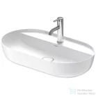 Duravit LUV 700x400 mm-es ráültethető mosdó Wondergliss bevonattal,fehér/szatén fehér matt 03807026001