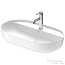   Duravit LUV 700x400 mm-es ráültethető mosdó Wondergliss bevonattal,fehér/szatén fehér matt 03807026001