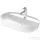 Duravit LUV 700x400 mm-es ráültethető mosdó Wondergliss bevonattal,fehér/szatén fehér matt 03807026001