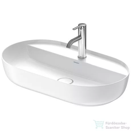 Duravit LUV 700x400 mm-es ráültethető mosdó Wondergliss bevonattal,fehér/szatén fehér matt 03807026001