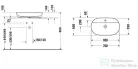 Duravit LUV 700x400 mm-es ráültethető mosdó Wondergliss bevonattal,fehér/szatén fehér matt 03807026001