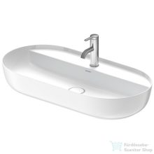   Duravit LUV 800x400 mm-es ráültethető mosdó Wondergliss bevonattal,fehér/szatán fehér matt 03808026001