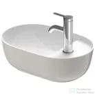 Duravit LUV 420x270 mm-es ráültethető mosdó,fehér/szatén szürke matt 0381422300