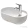 Duravit LUV 420x270 mm-es ráültethető mosdó,fehér/szatén szürke matt 0381422300