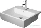Duravit VERO AIR 550x470 mm-es félig beépíthető mosdó Wondergliss bevonattal, 03825500001