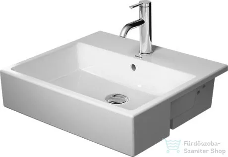 Duravit VERO AIR 550x470 mm-es félig beépíthető mosdó Wondergliss bevonattal, 03825500001
