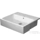 Duravit VERO AIR 550x470 mm-es félig beépíthető mosdó csaplyuk nélkül,Wondergliss bevonattal, 03825500601