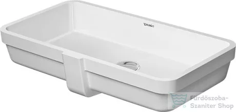 Duravit VERO AIR 63,5x34,5 cm-es alulról beépíthető mosdó Wondergliss bevonattal,03846000001