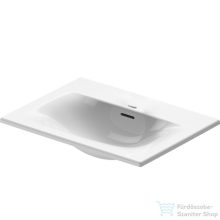   Duravit Viu 60x45 cm beépíthető mosdó 2 csaplyukkal,Wondergliss bevonattal, 03856000581